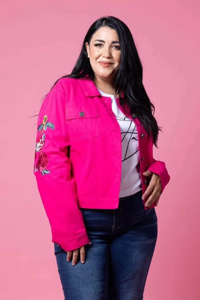 Emma Denim Jacket Pink