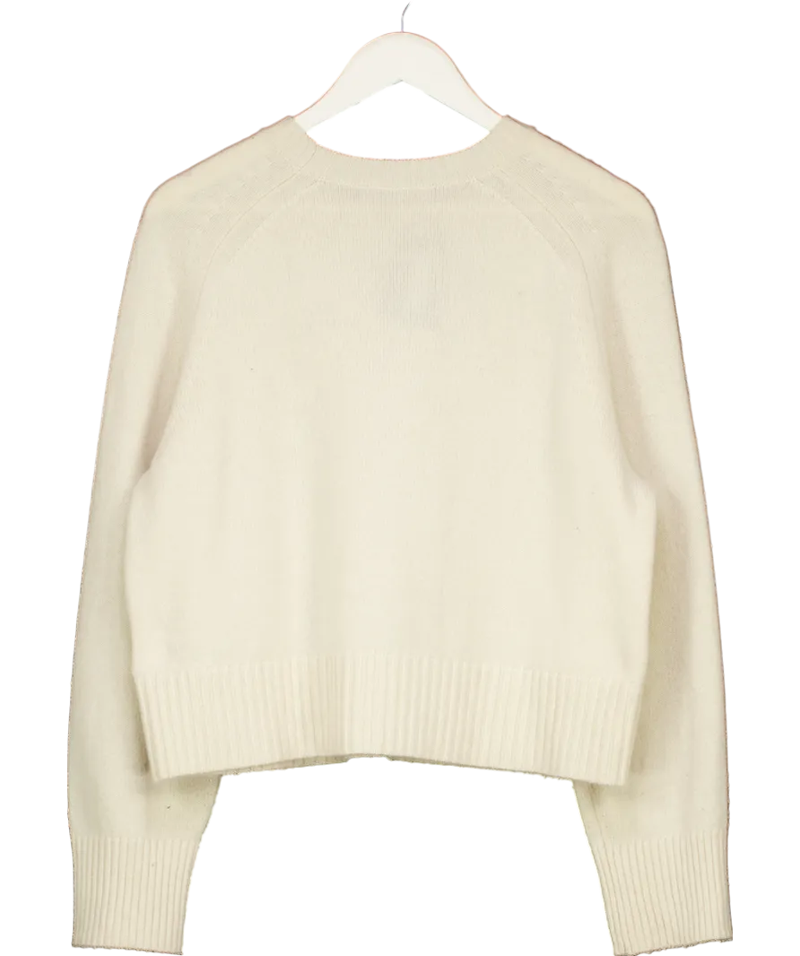 EVERLANE Cream The Boxy Crew In Cashmere UK M