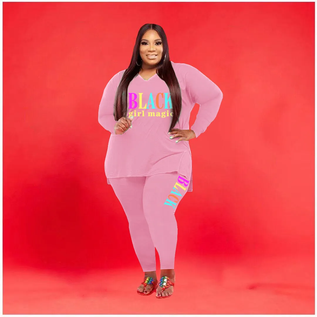 Fashion printing two-piece suit（AY1388）