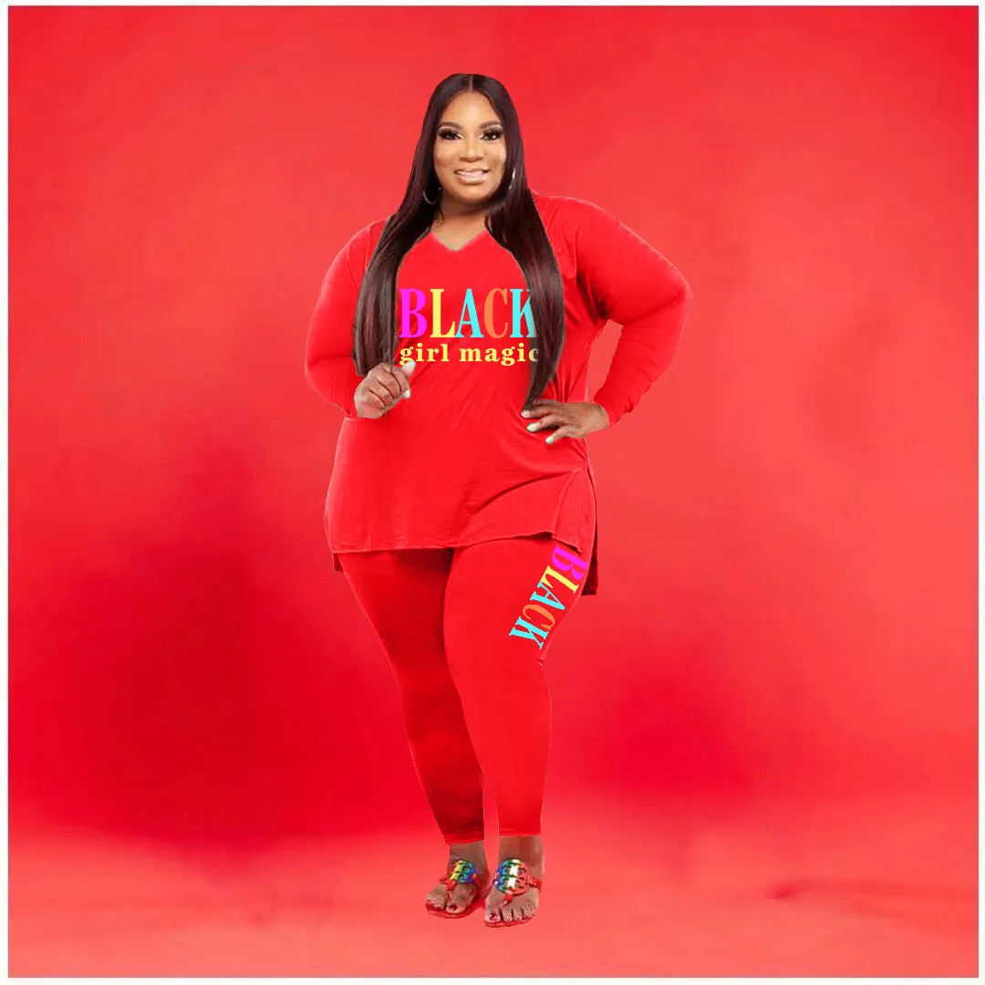 Fashion printing two-piece suit（AY1388）