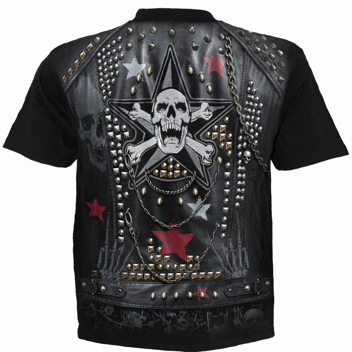 GOTH METAL - Allover T-Shirt Black