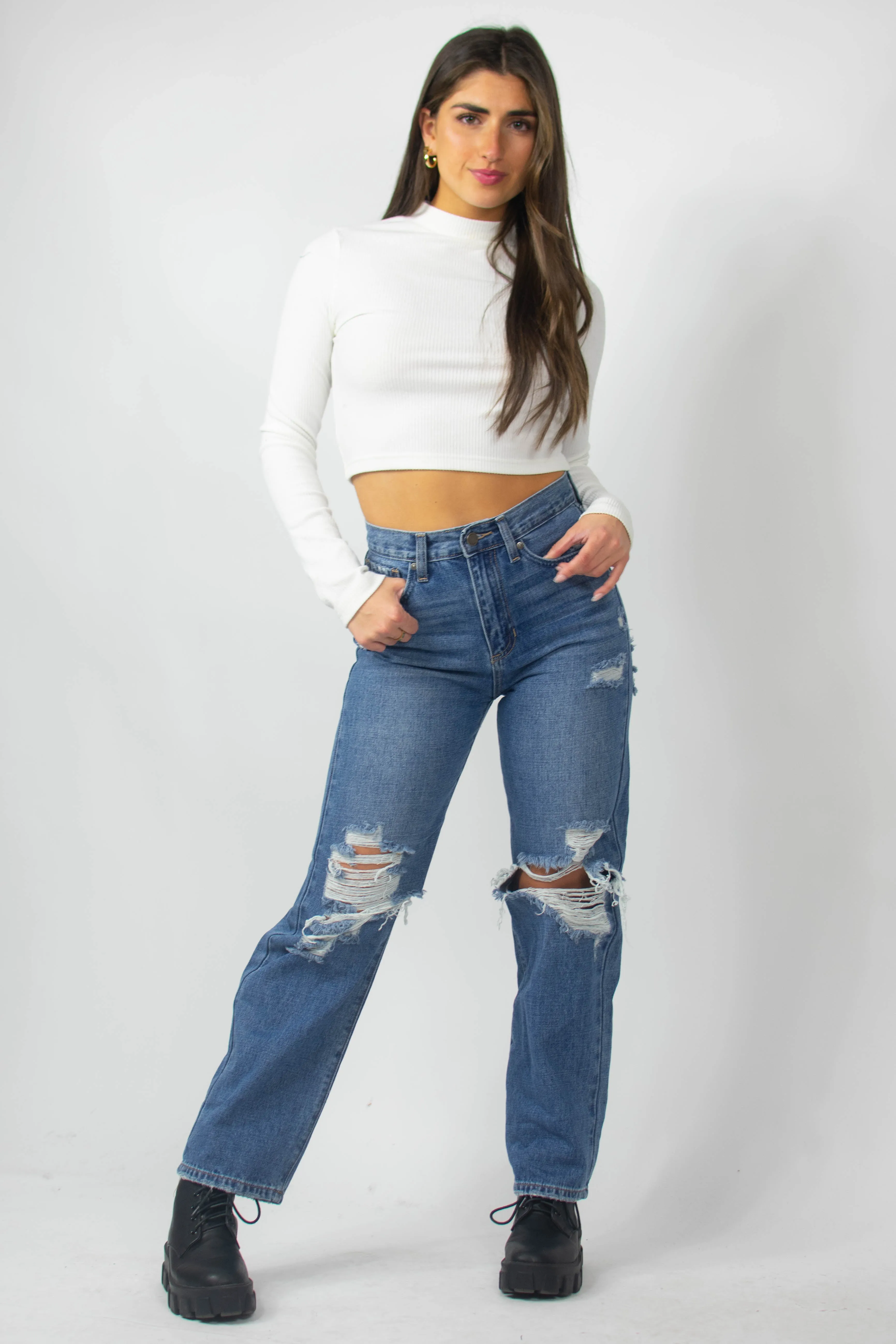 Highland Jeans in Dark Wash