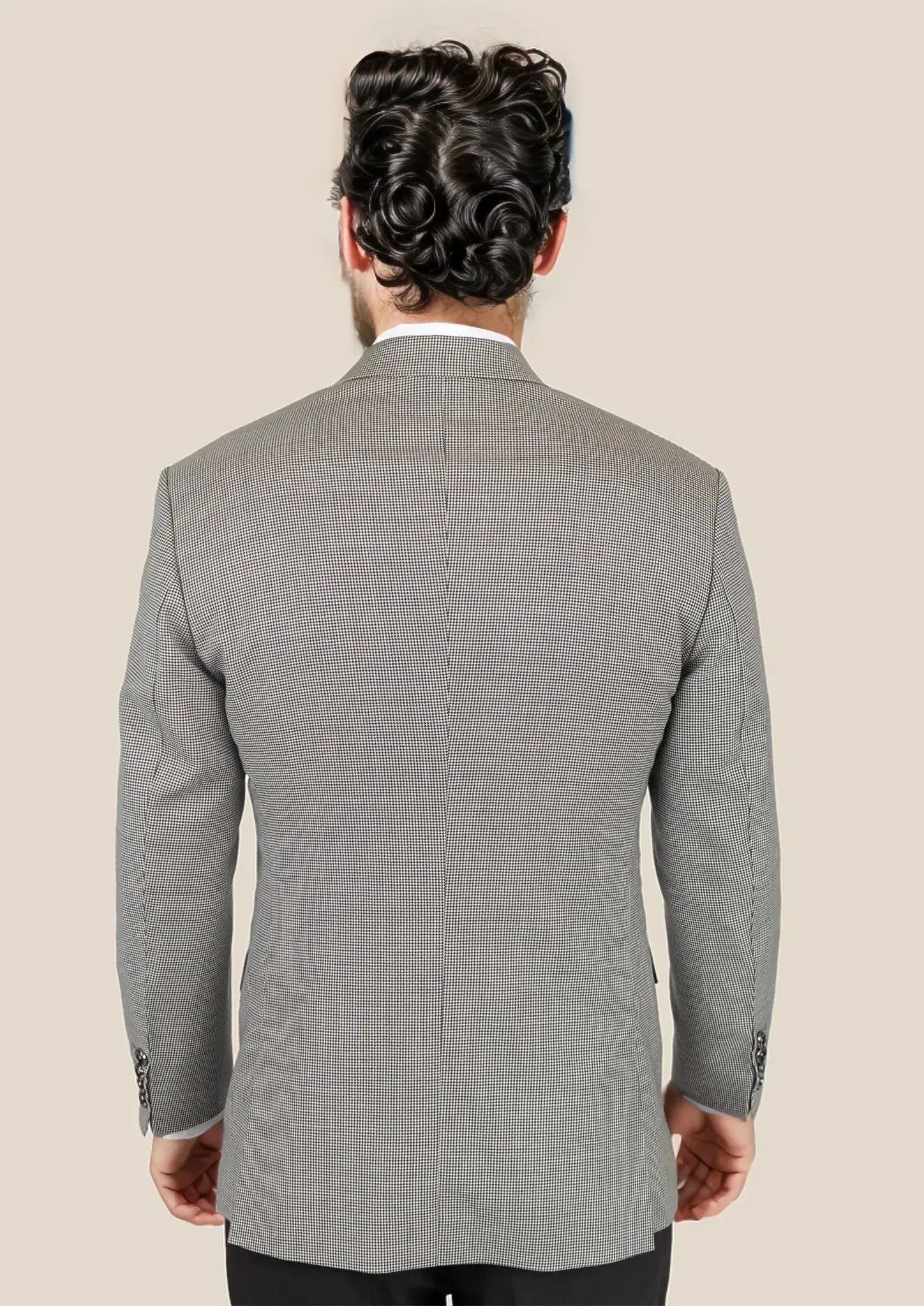 Hudson Grey Houndstooth Jacket