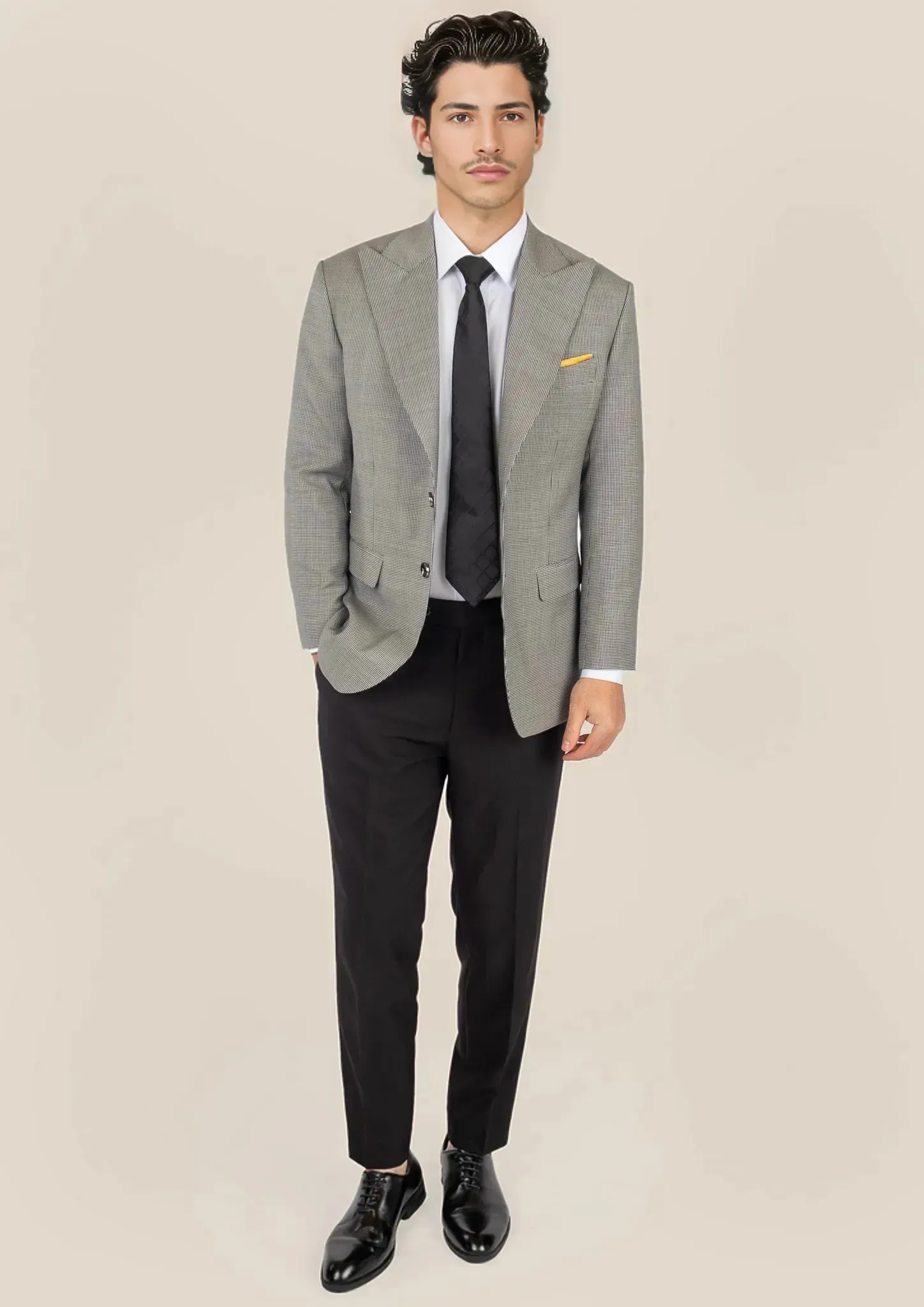 Hudson Grey Houndstooth Jacket