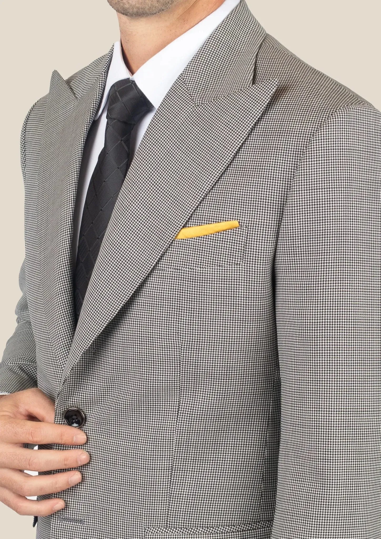 Hudson Grey Houndstooth Jacket