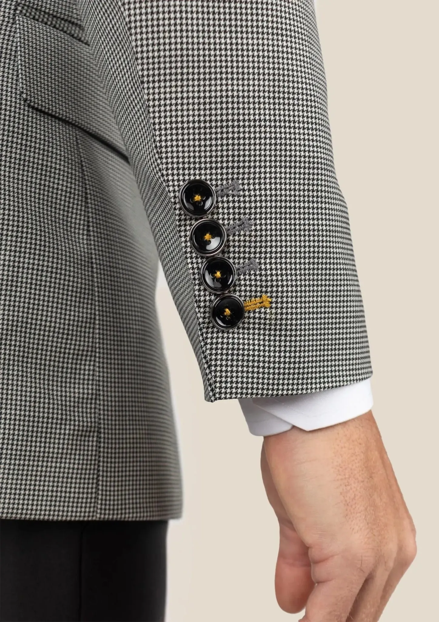 Hudson Grey Houndstooth Jacket