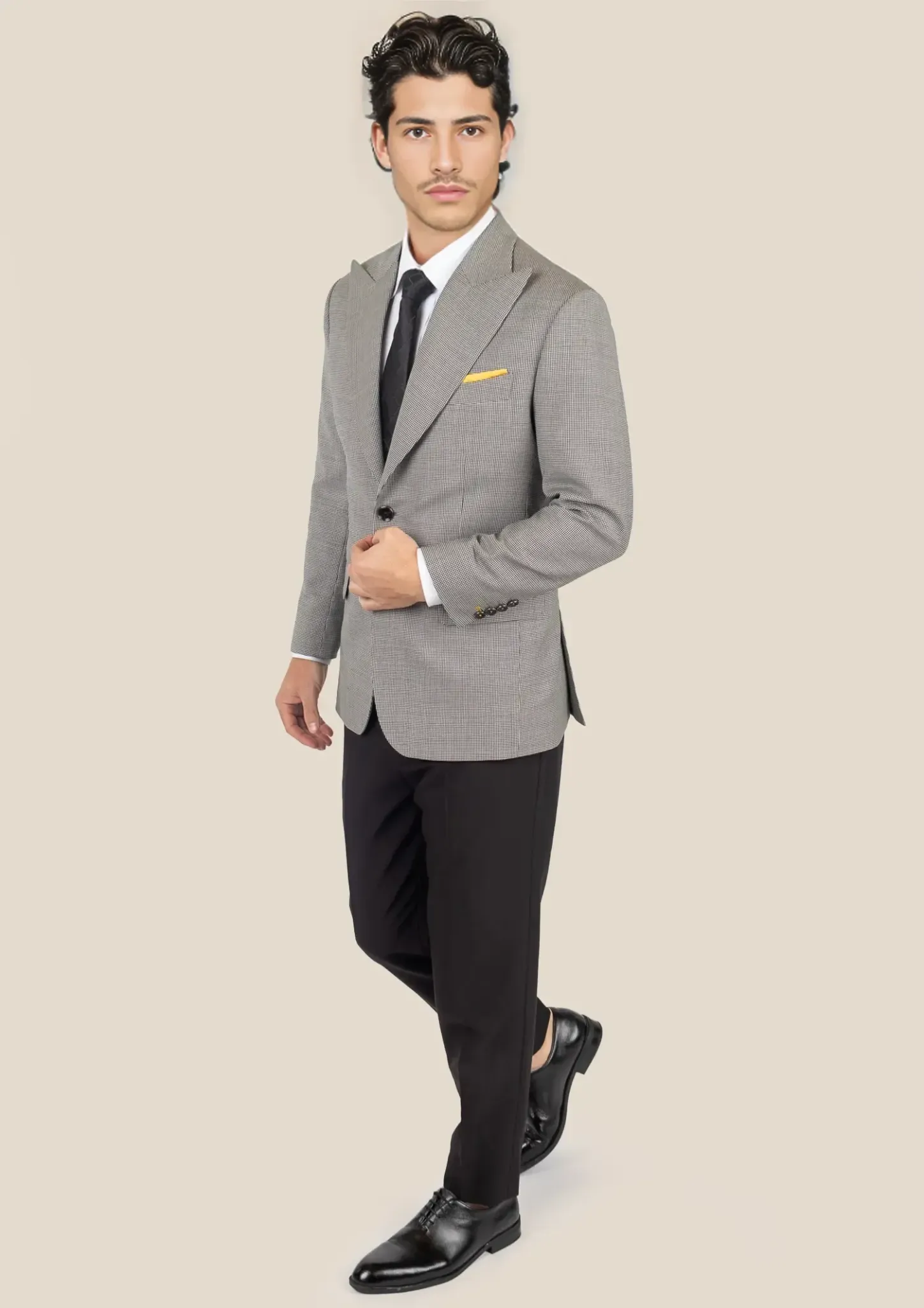 Hudson Grey Houndstooth Jacket