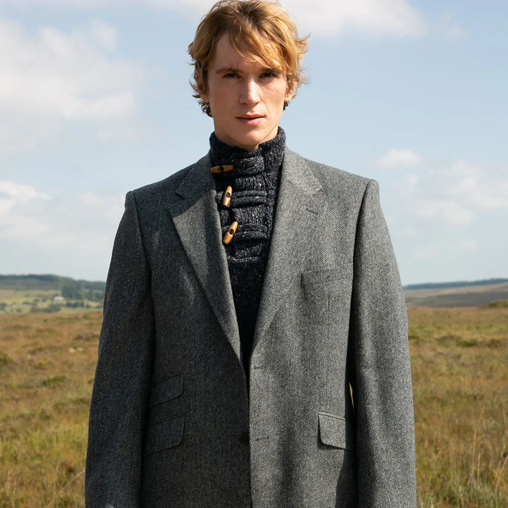 Jacket, Grey Herringbone
