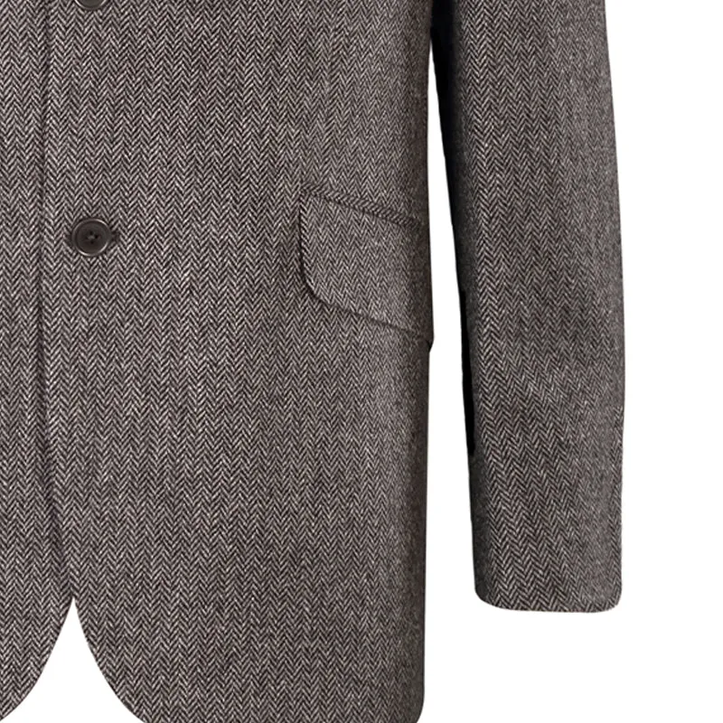 Jacket, Grey Herringbone