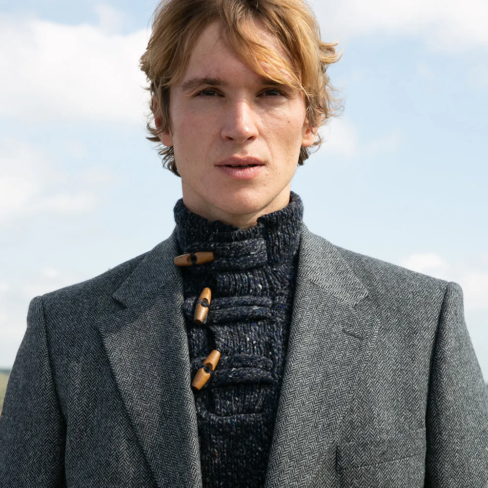 Jacket, Grey Herringbone