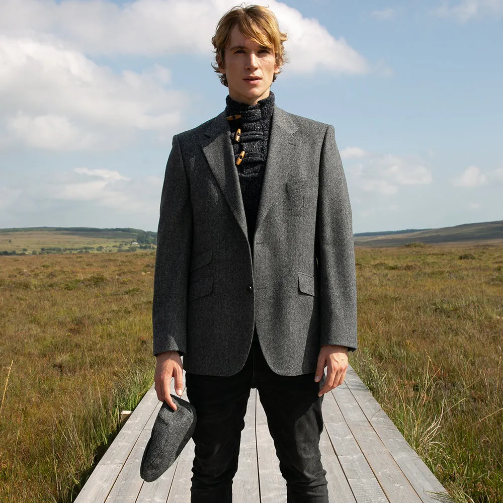 Jacket, Grey Herringbone