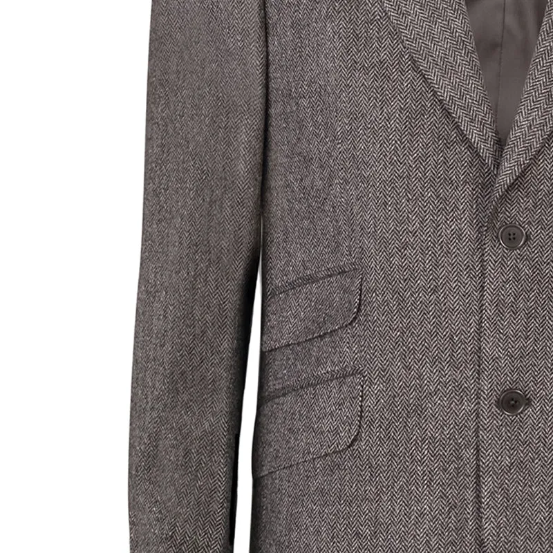 Jacket, Grey Herringbone