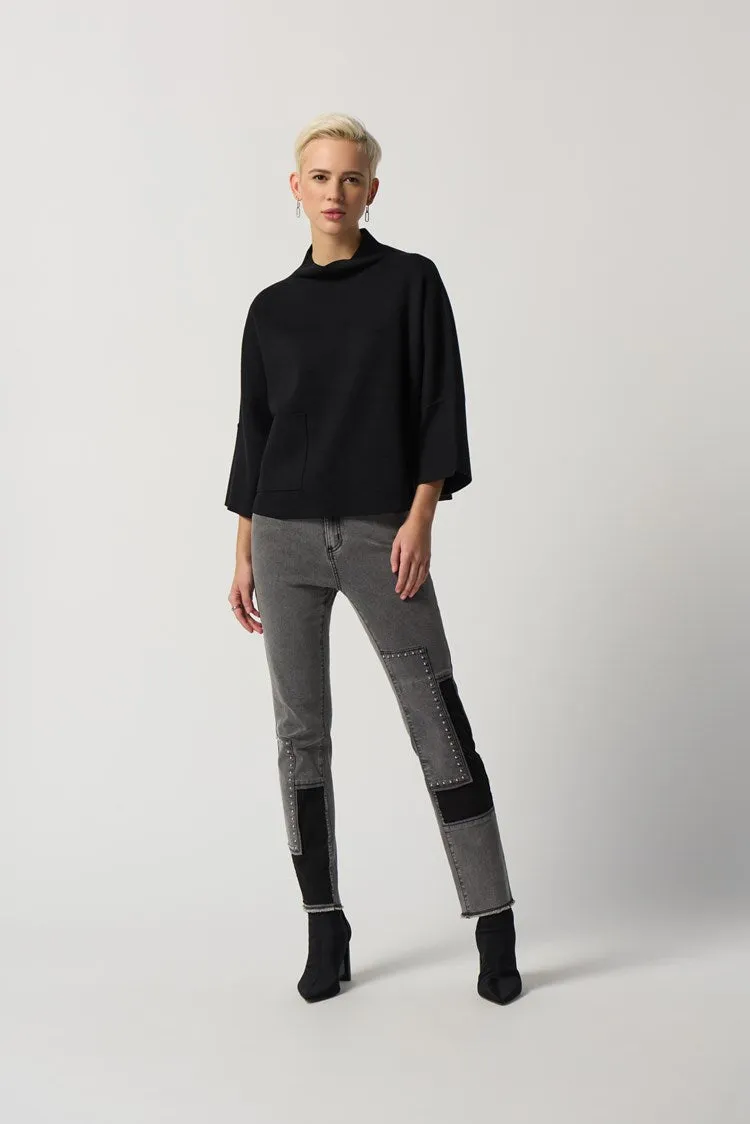 Joseph Ribkoff Funnel Neck Boxy Top