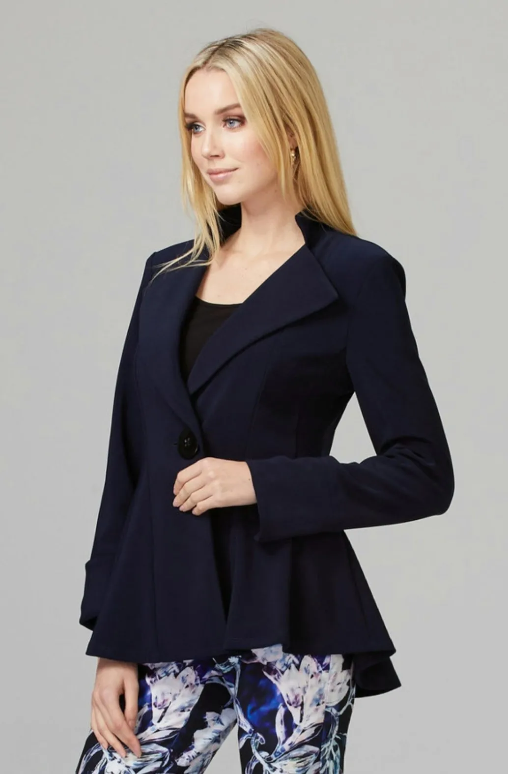 Joseph Ribkoff Long Sleeves One Button Jacket