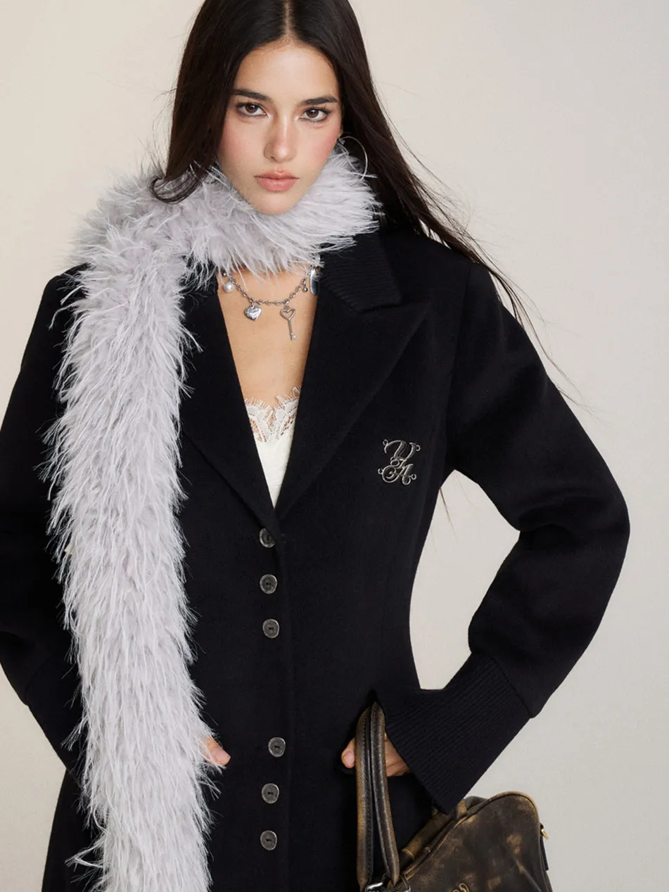 Long Woolen Blazer Coat