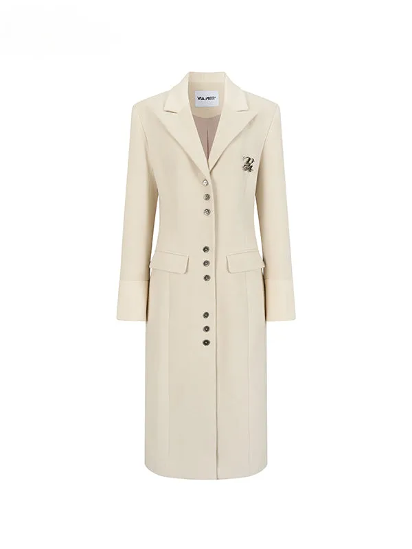 Long Woolen Blazer Coat