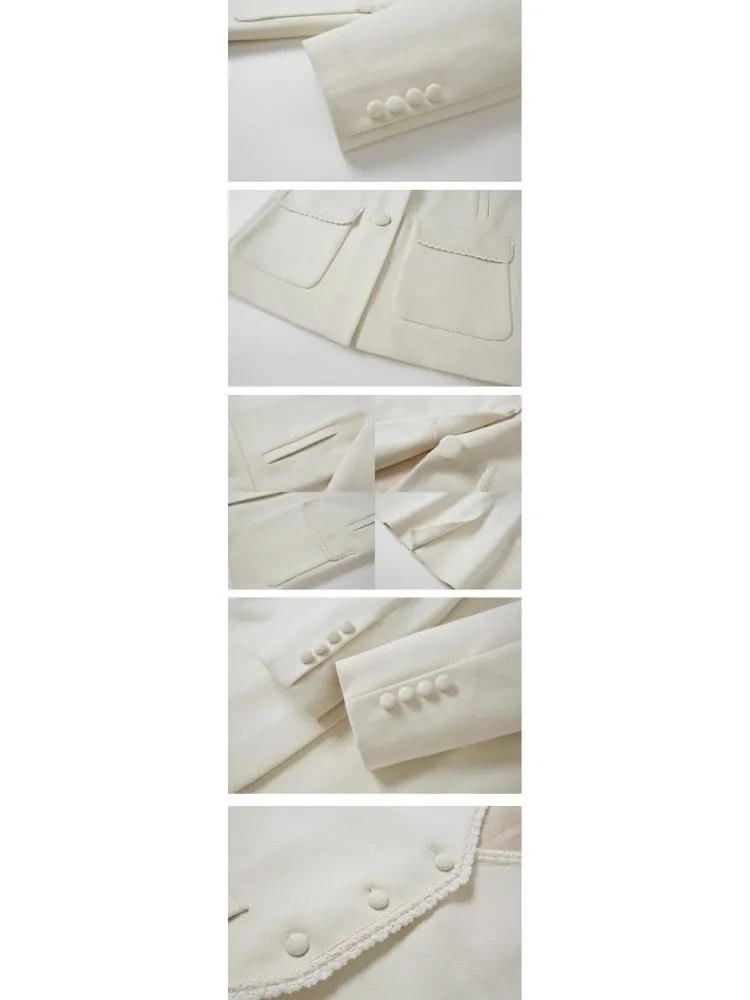 Loose slim casual suit jacket   vest【s0000003961】