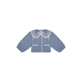 Louise Misha Joulia Jacket - Blue Sonnet Vichy