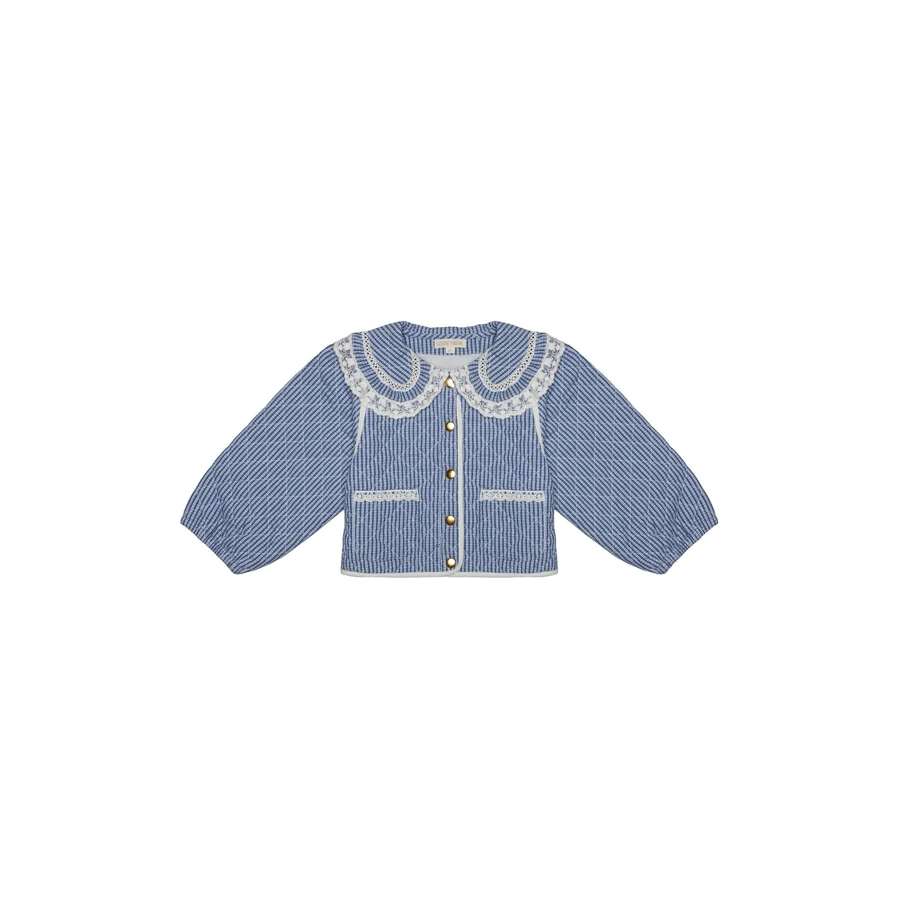 Louise Misha Joulia Jacket - Blue Sonnet Vichy