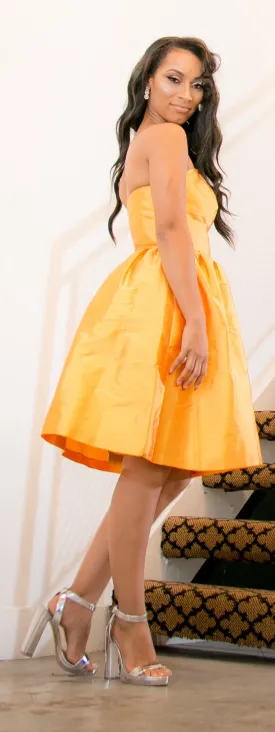 Mango Yellow Cocktail Dress