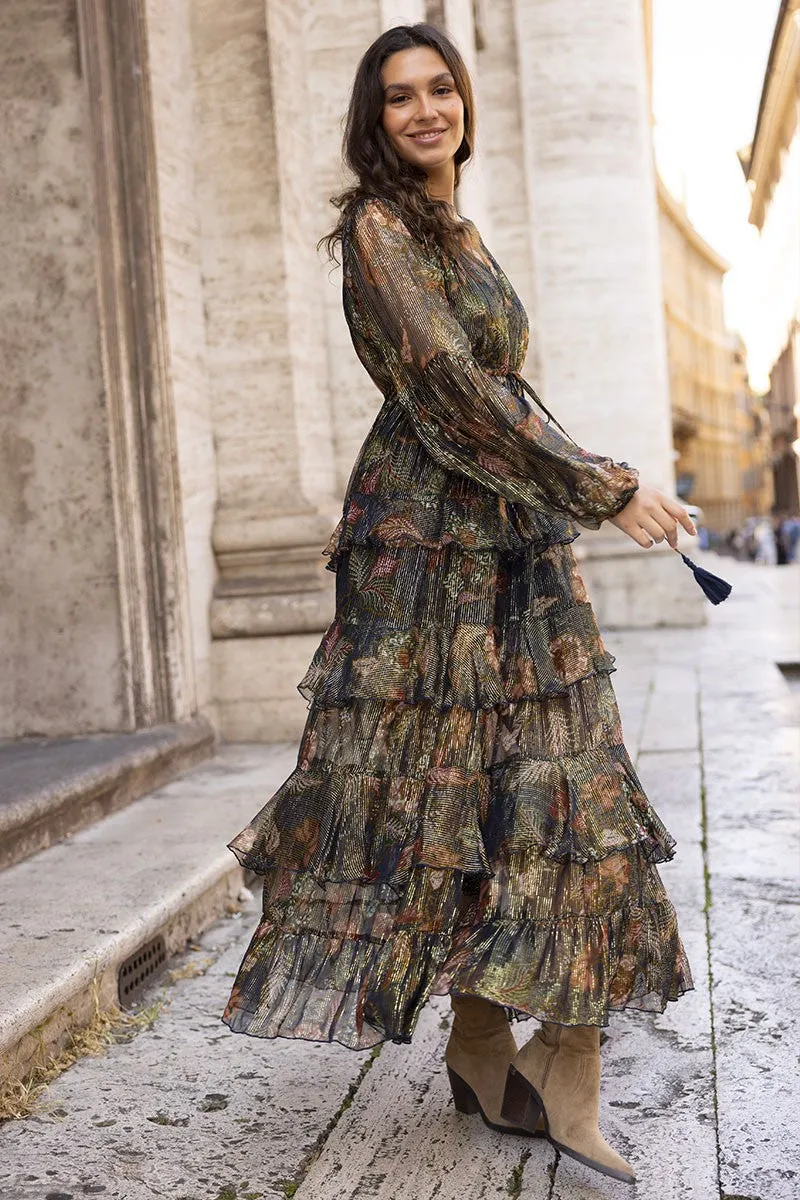 Miss June Ariana Long Sleeves Long Dress