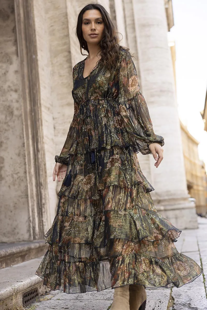 Miss June Ariana Long Sleeves Long Dress