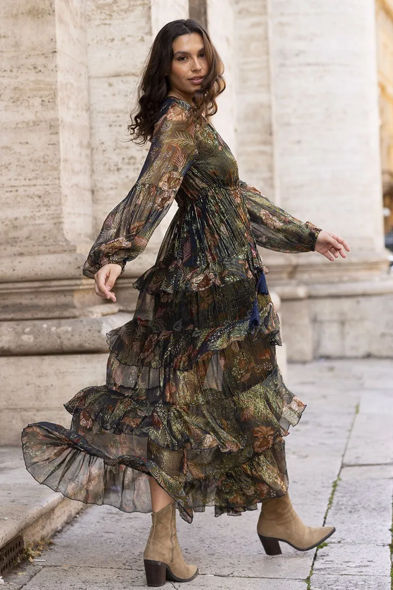 Miss June Ariana Long Sleeves Long Dress