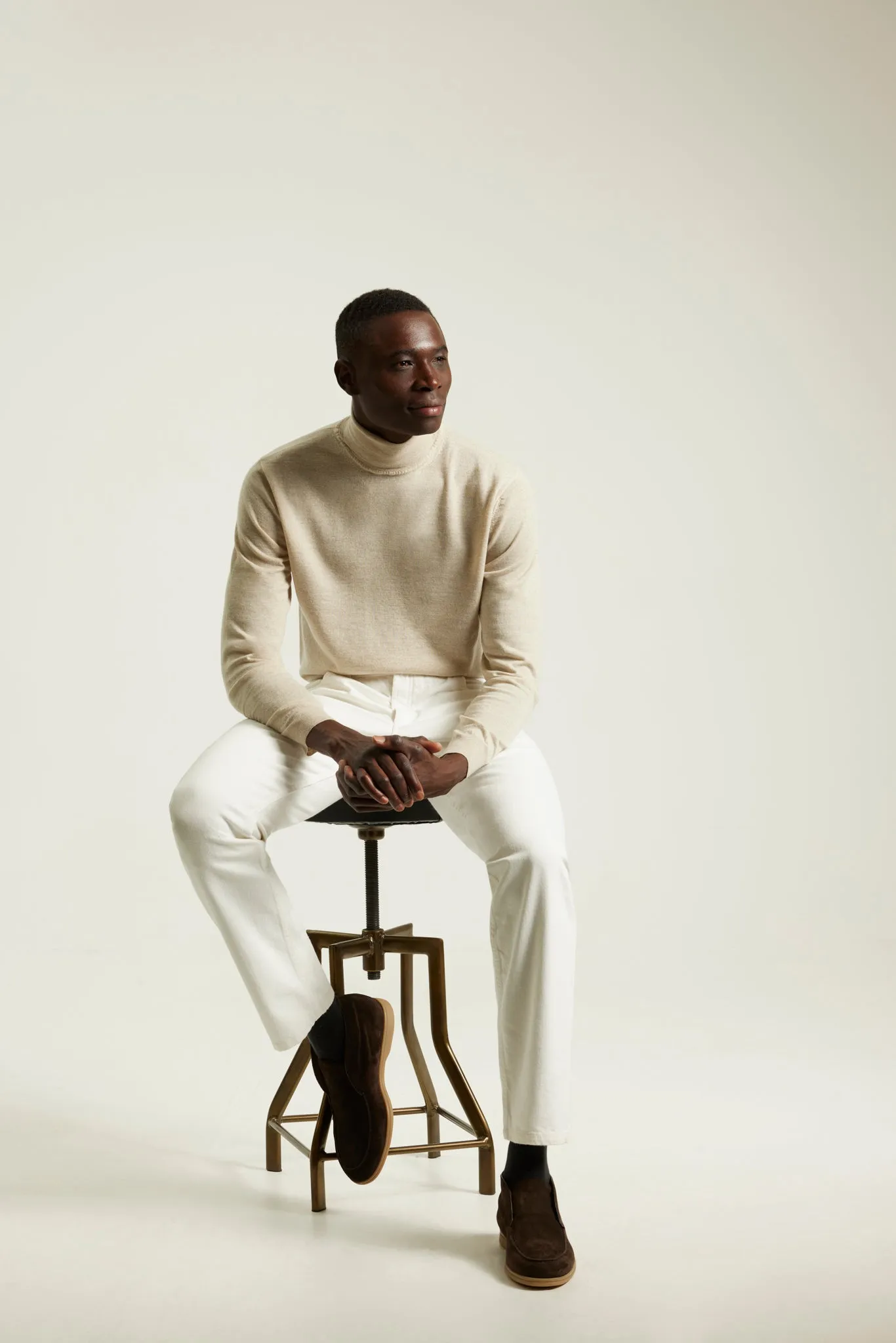 Oatmeal Merino Rollneck