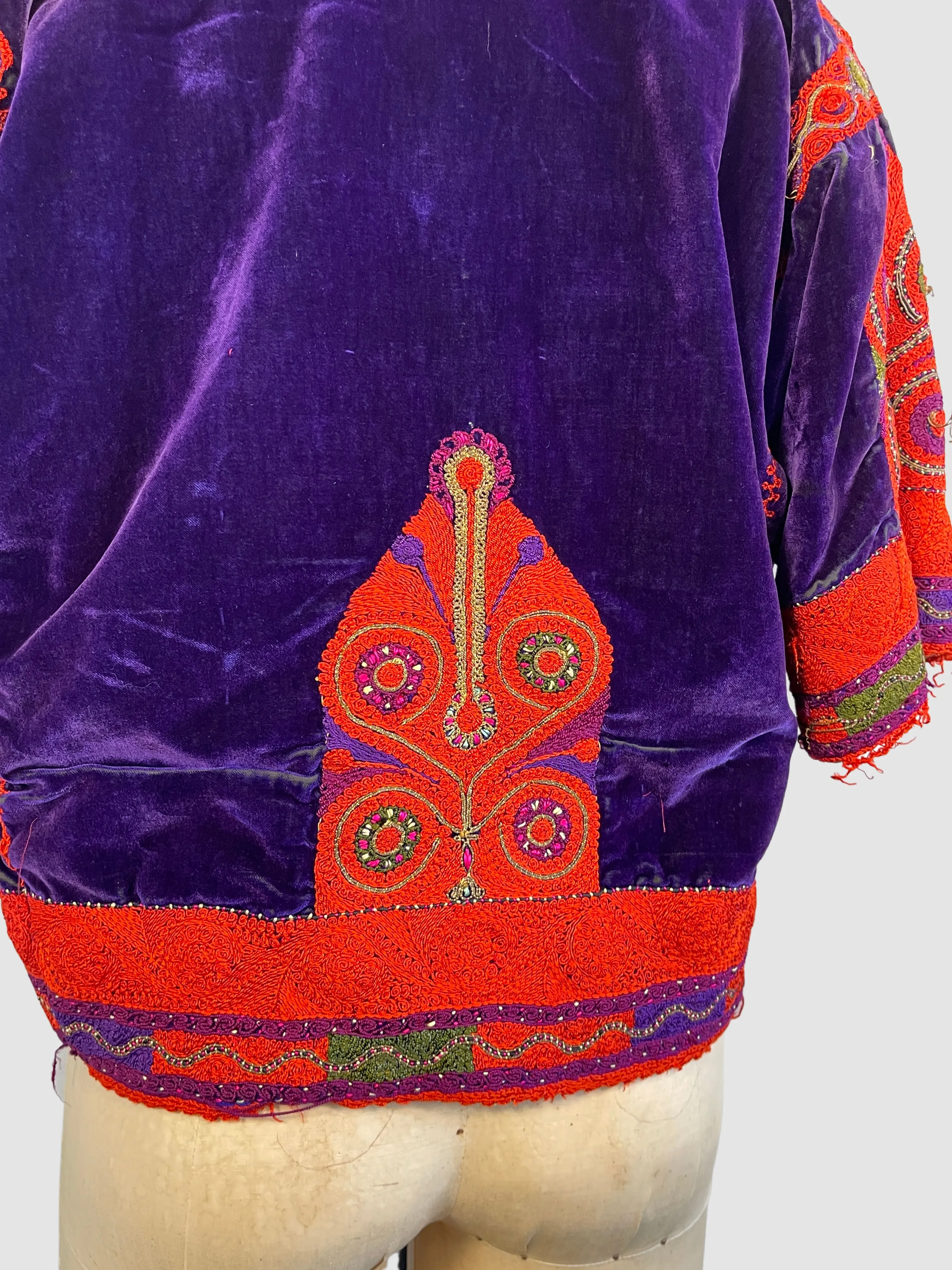 OTTOMAN EMPIRE Antique Hand Embroidered Cepken Jacket • Small Medium