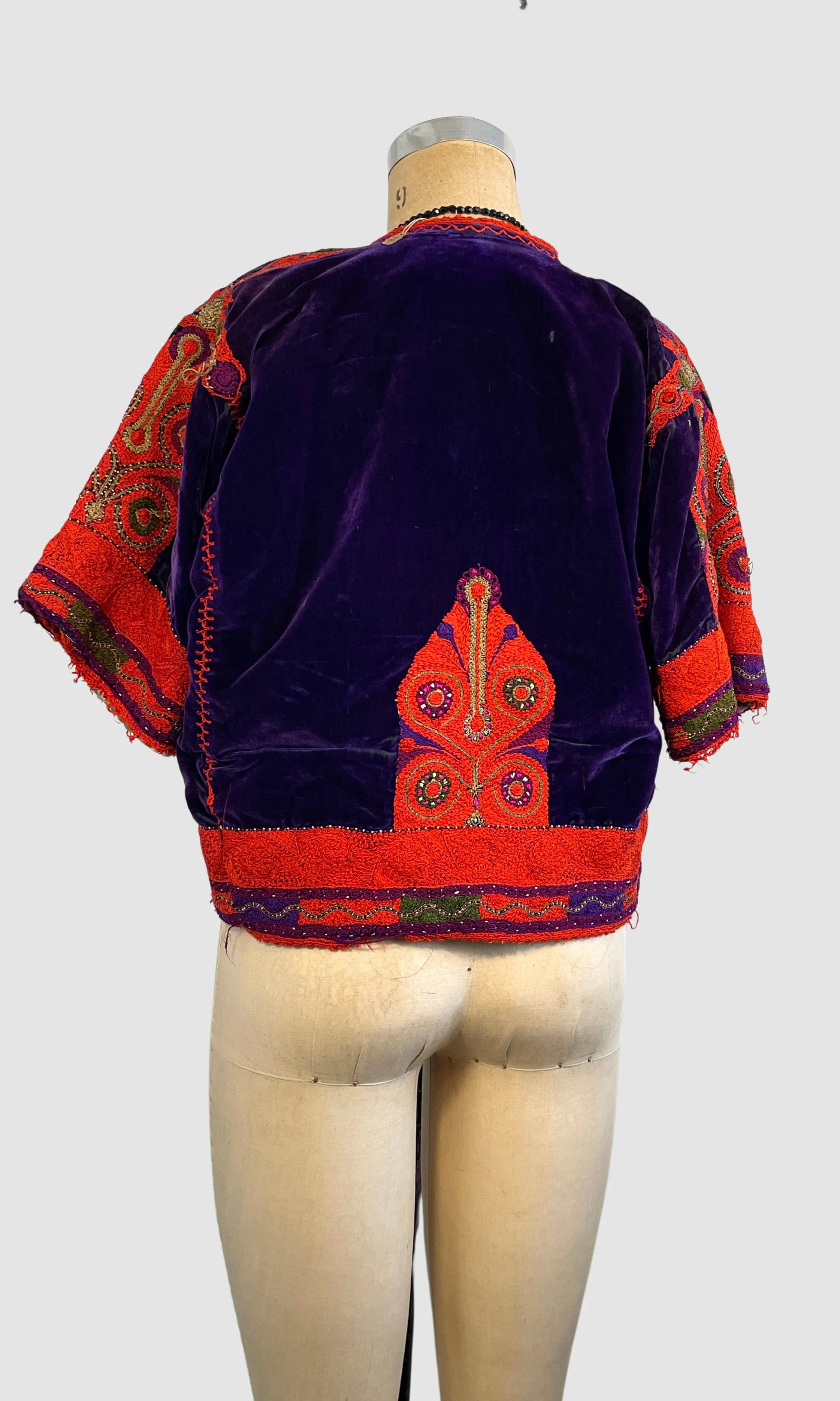 OTTOMAN EMPIRE Antique Hand Embroidered Cepken Jacket • Small Medium