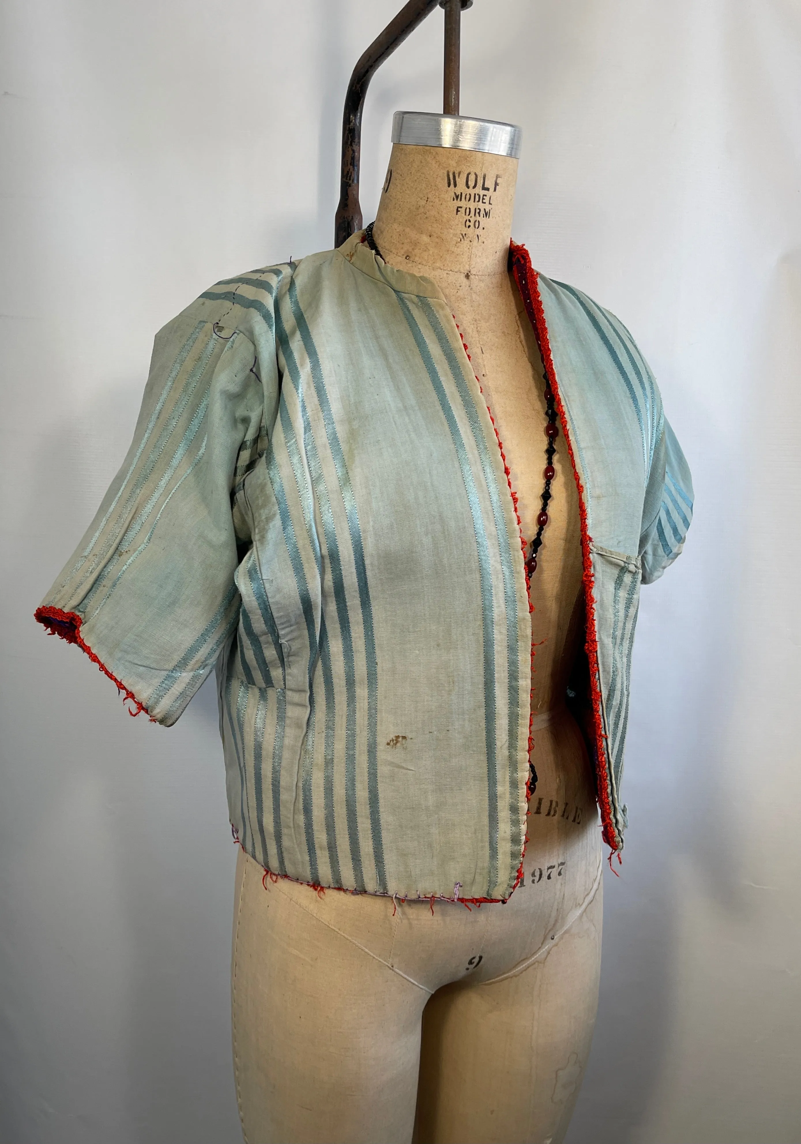 OTTOMAN EMPIRE Antique Hand Embroidered Cepken Jacket • Small Medium