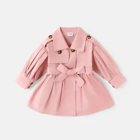 Pink Bubble Gum Trench Coat