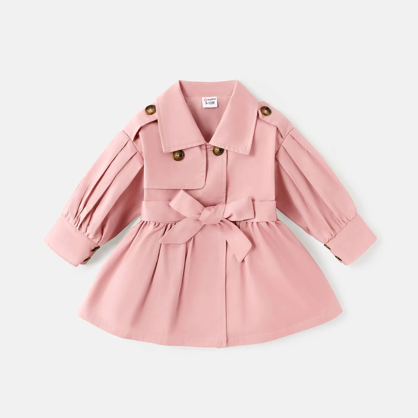 Pink Bubble Gum Trench Coat