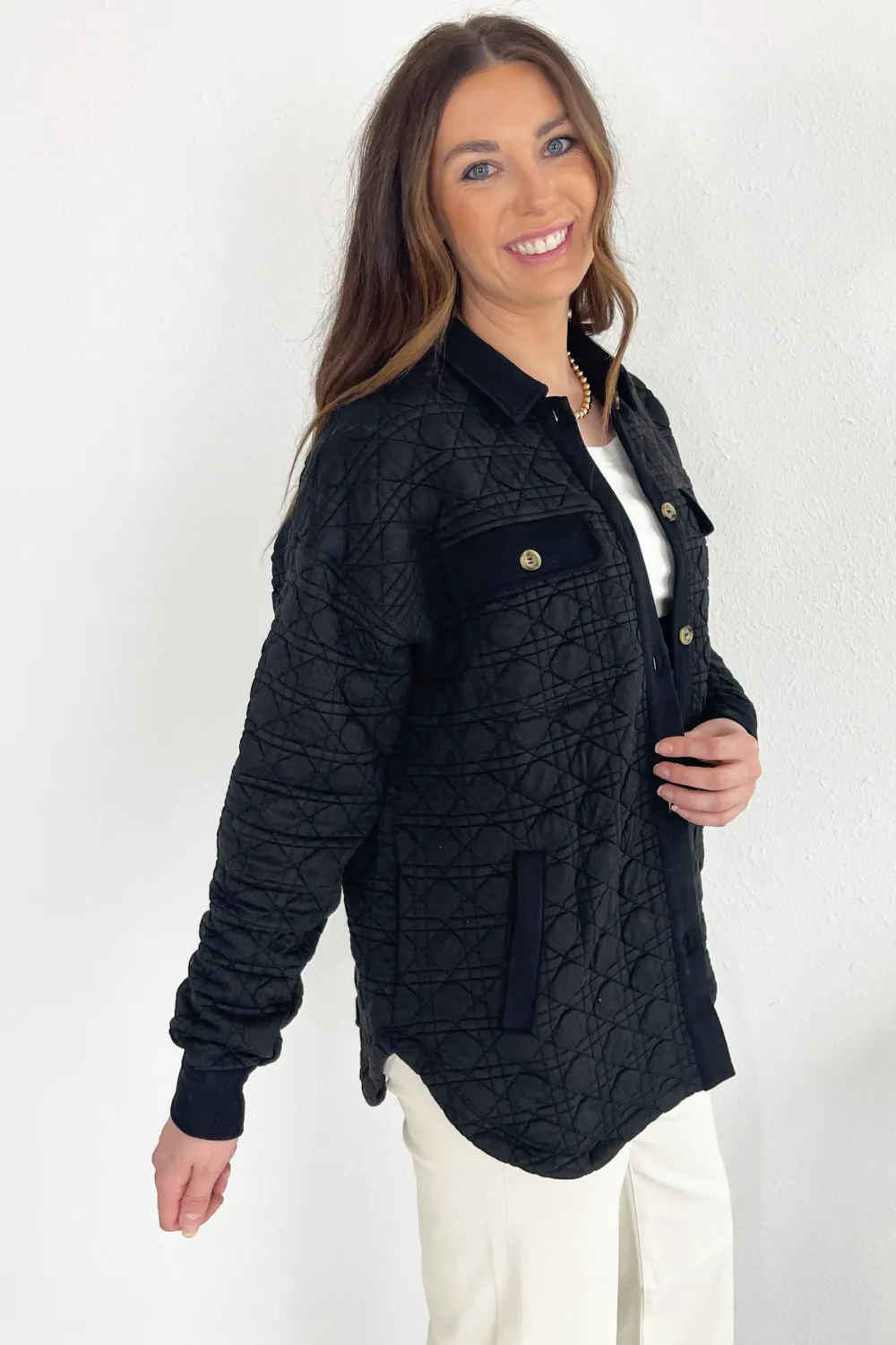 Quilted Button Down Shacket