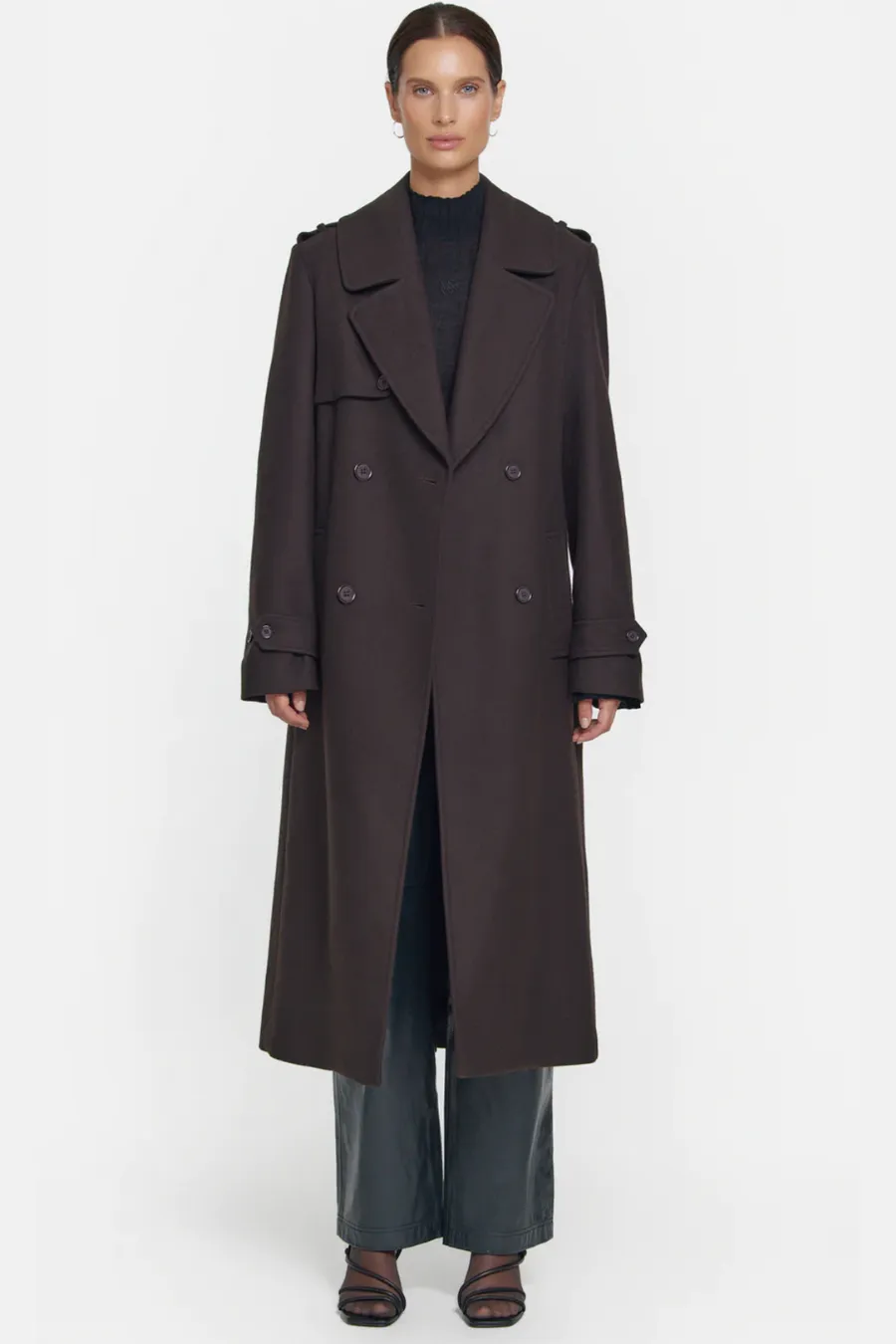 Rudimental Trench Coat Coffee