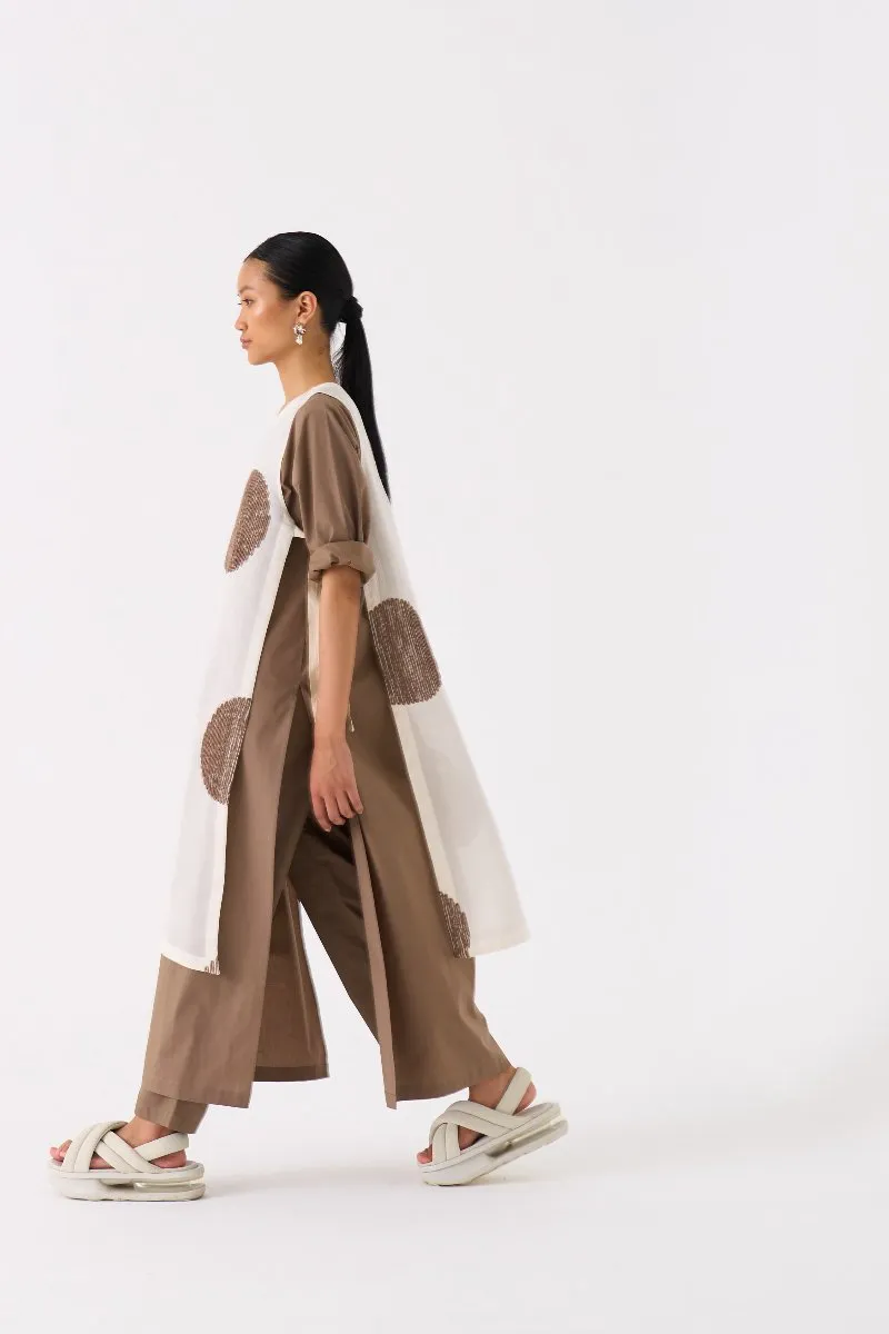 Side Tie Overlay Tunic Co ord 3 Cedar