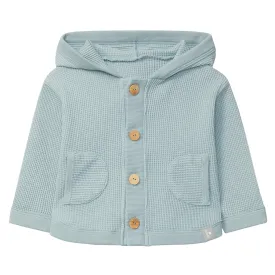 Snug Baby And Child Waffle Hooded Jacket Mint Blue