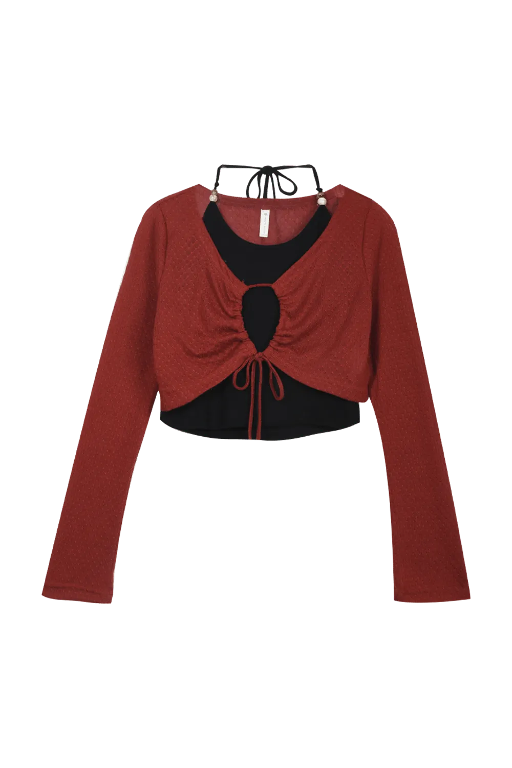 Spaghetti Strap Top and Cardigan Suit Set