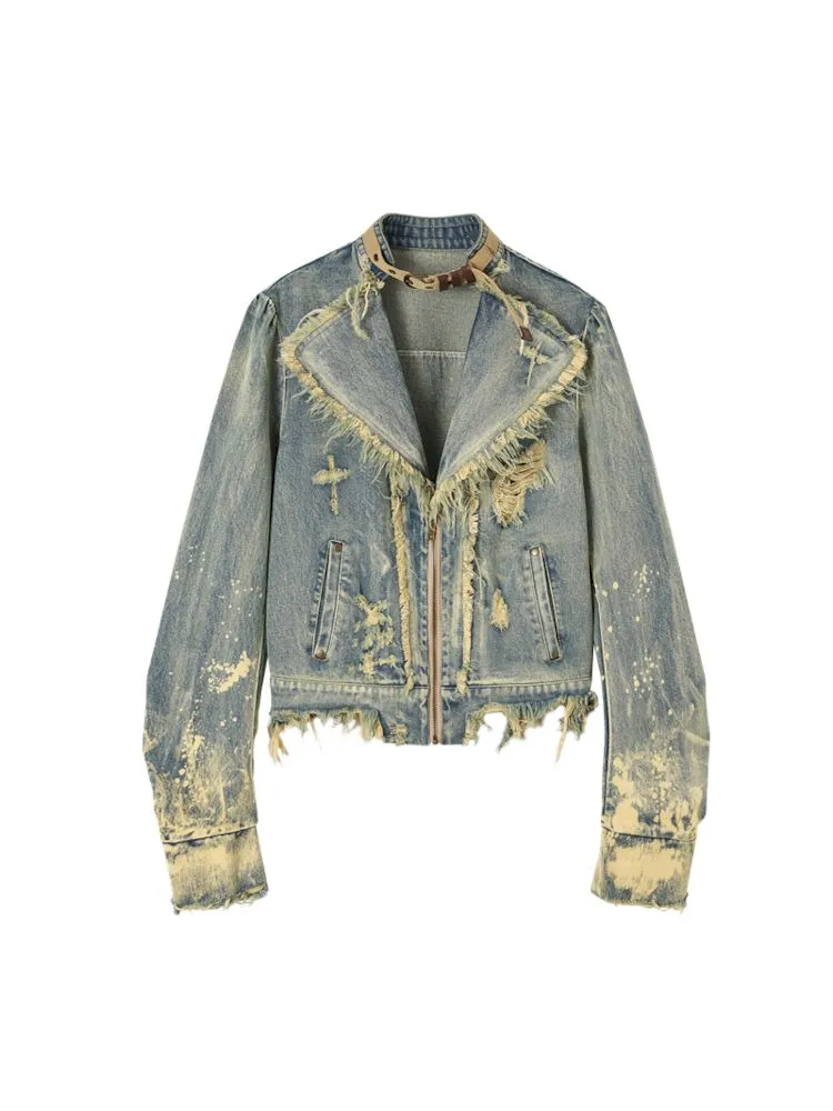 Splash Ink denim jacket【s0000009971】