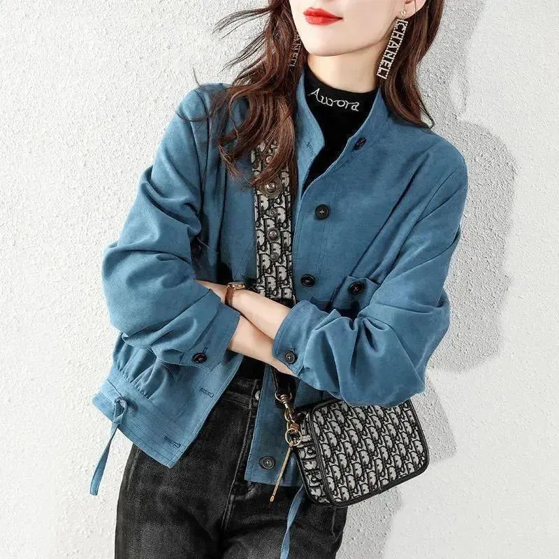 Versatile Loose And Thin Solid Colour Jacket for Summer