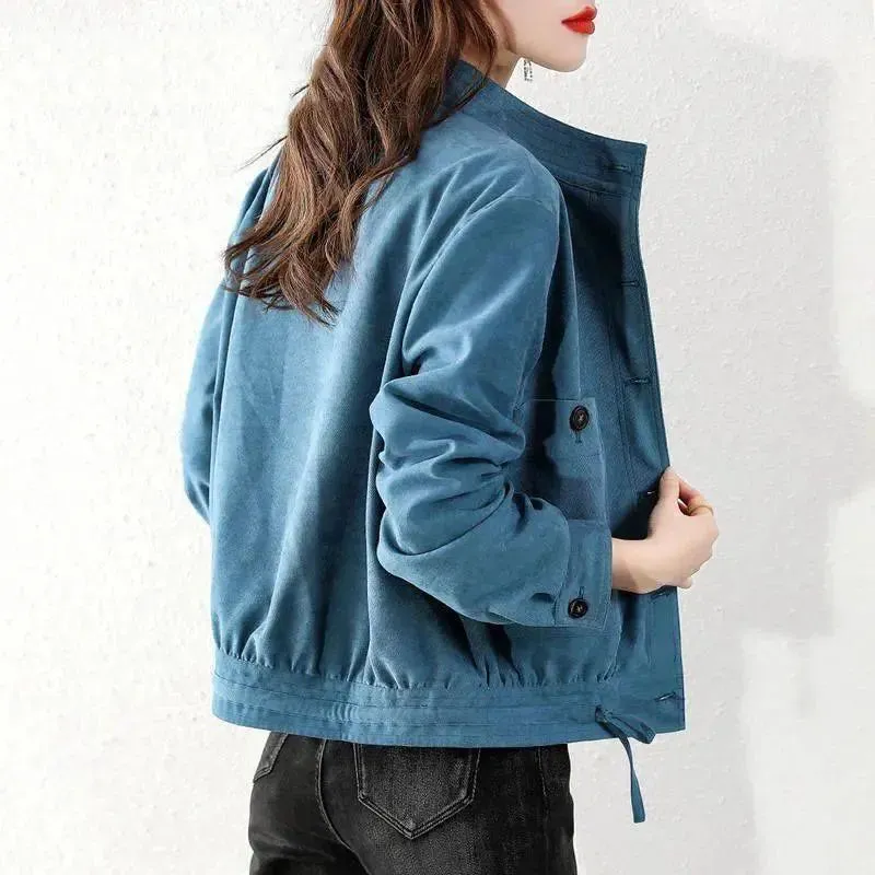 Versatile Loose And Thin Solid Colour Jacket for Summer