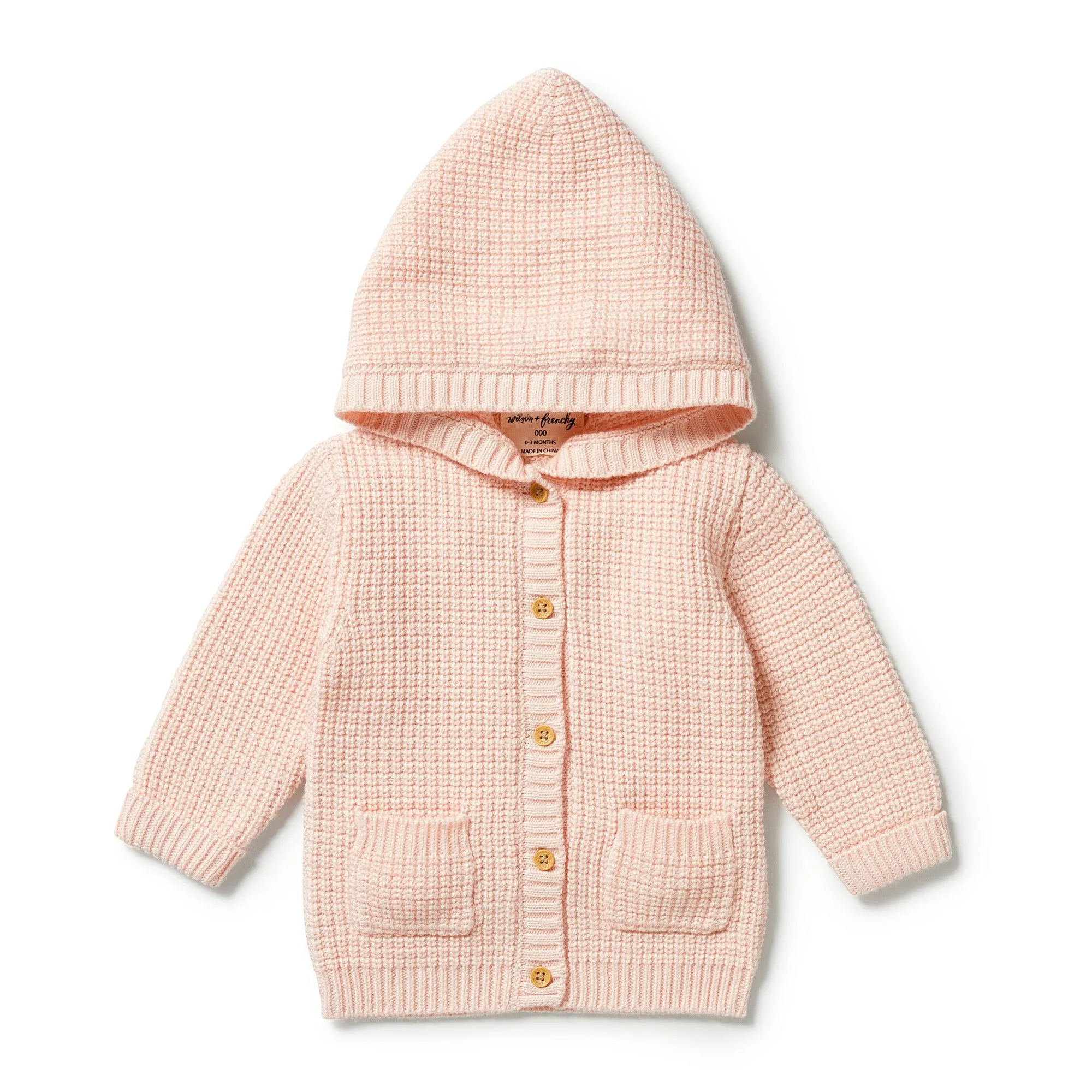 Wilson and Frenchy Knitted Button Jacket - Blush