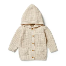 Wilson and Frenchy Knitted Button Jacket - Sand Melange