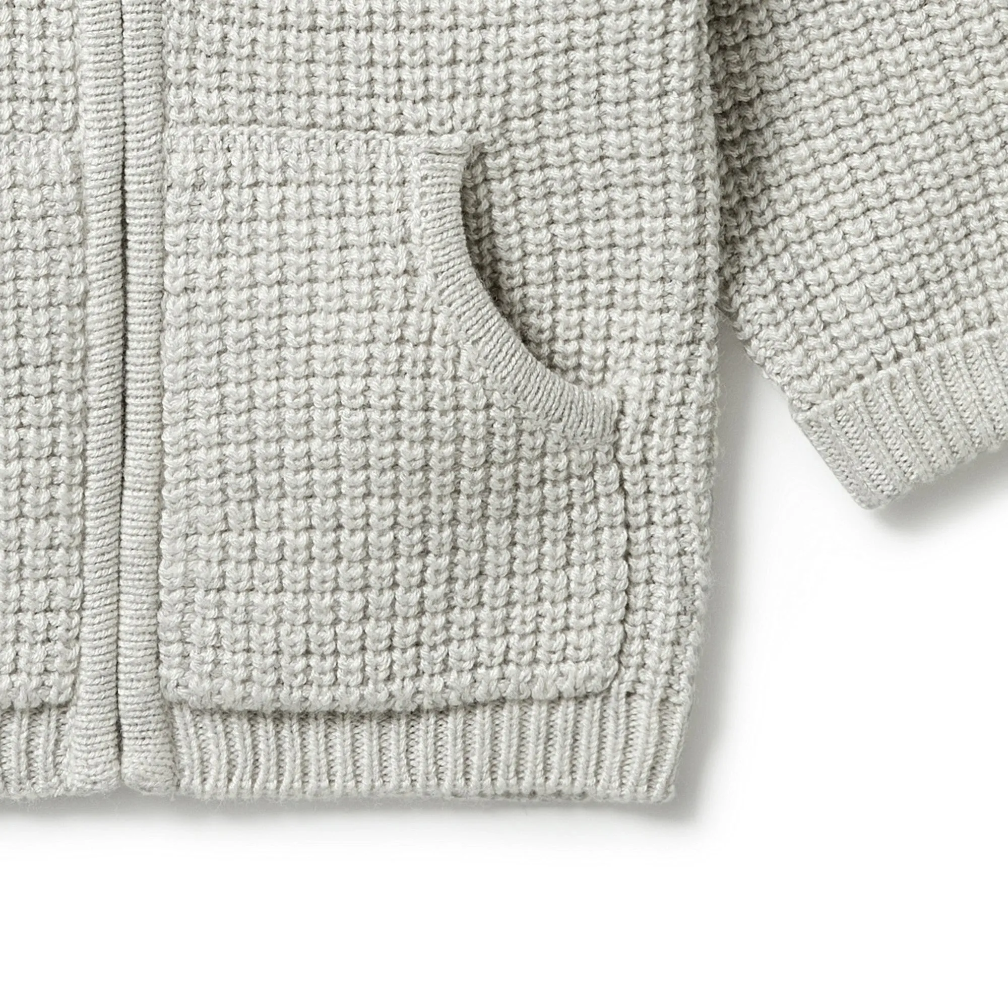 Wilson and Frenchy Knitted Zipped Jacket - Grey Melange