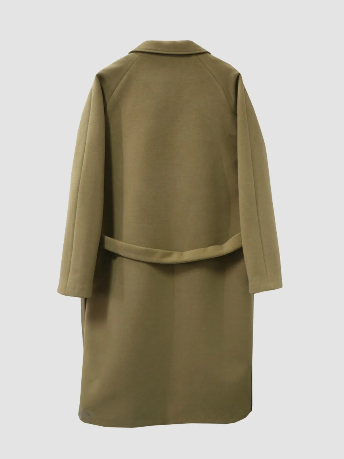 WLS British Style Woolen Cashmere Coat