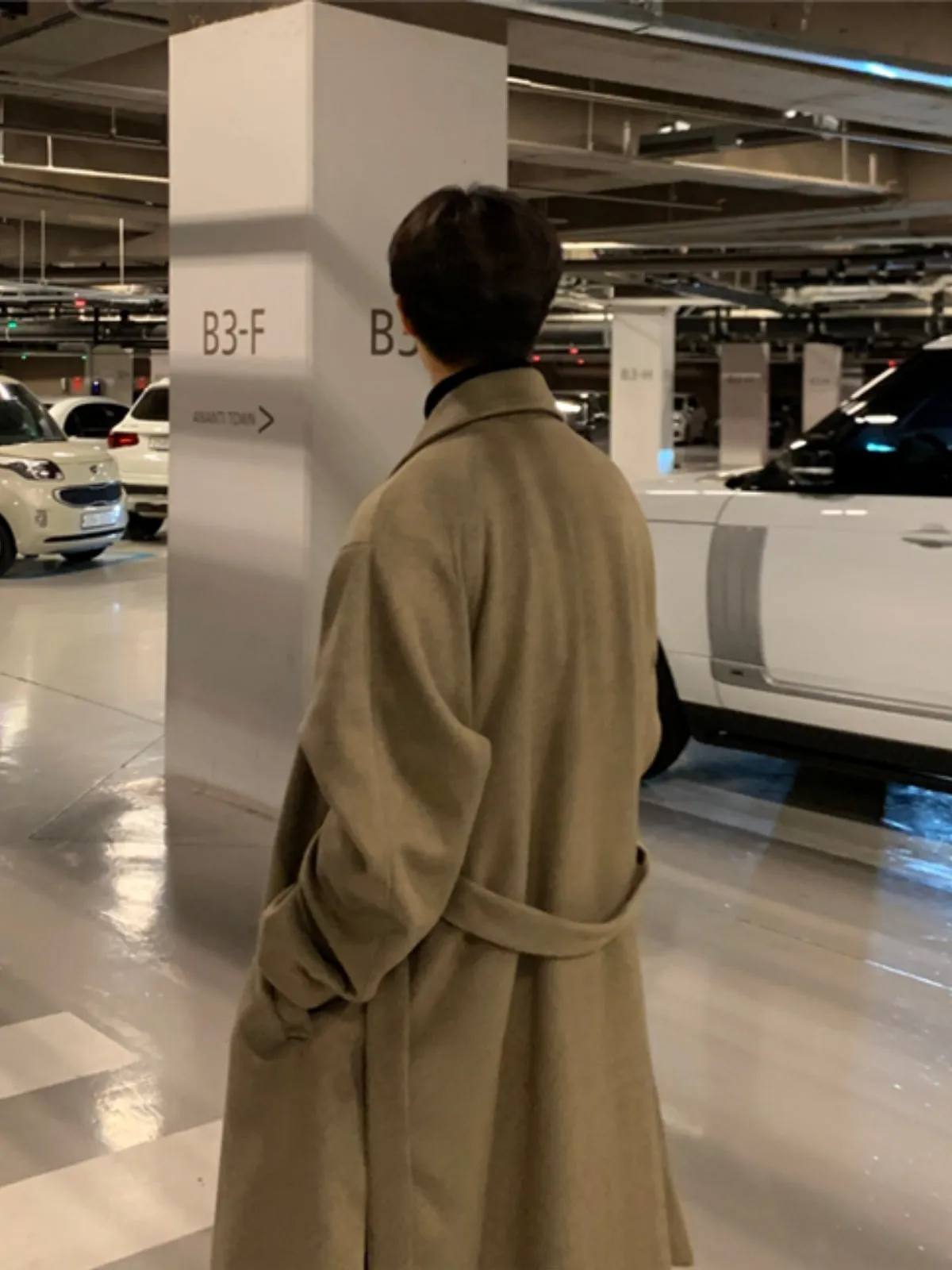 WLS British Style Woolen Cashmere Coat