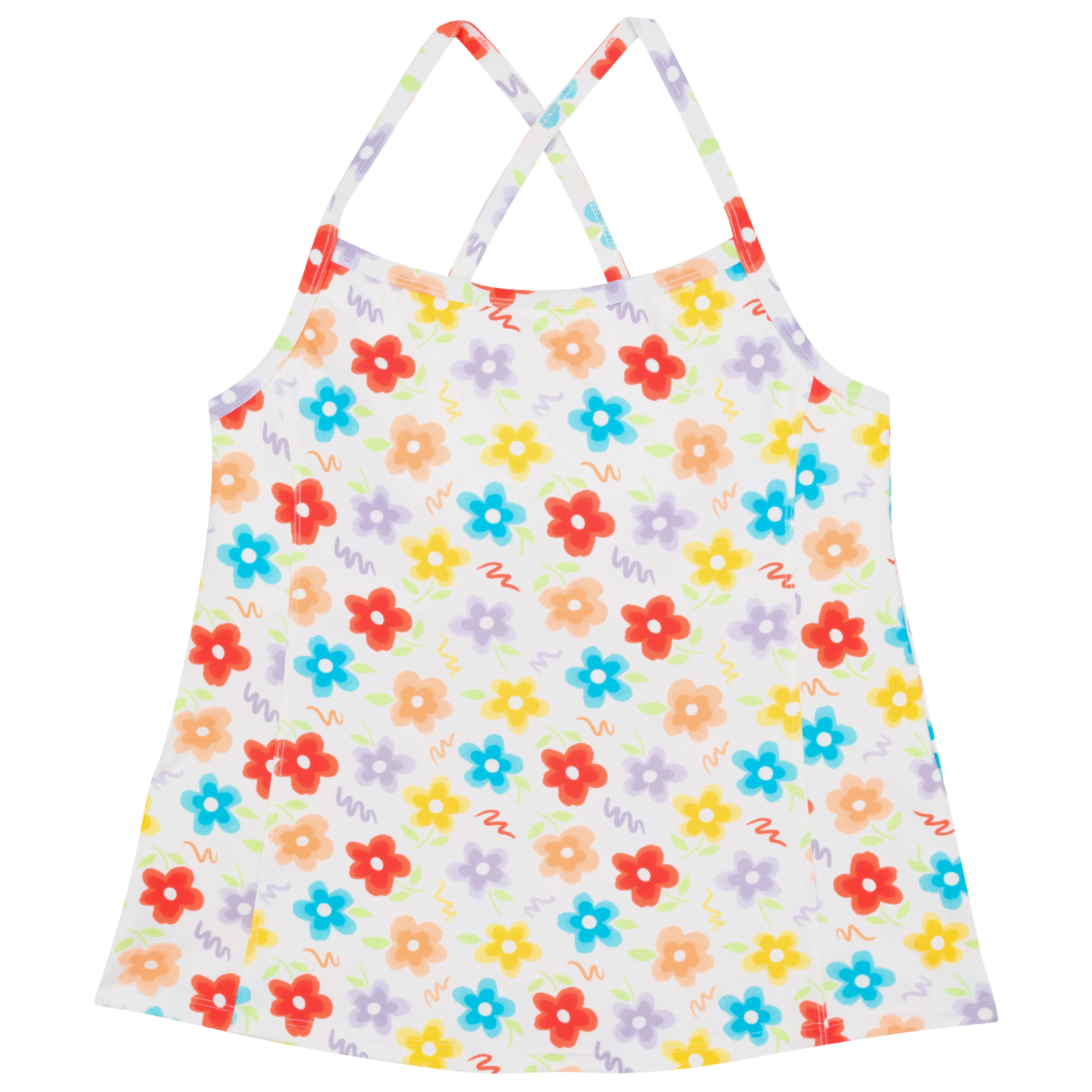 Women’s Strappy A-Line Tankini Top | “Blossom”