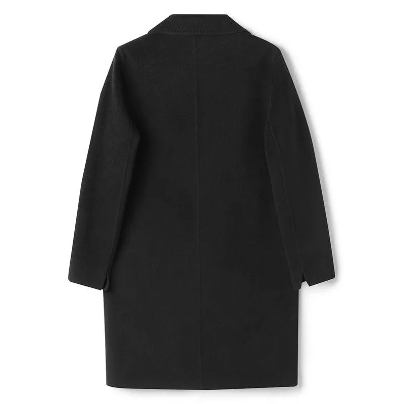Wool And Silk-Blend Reversible Tweed Coat
