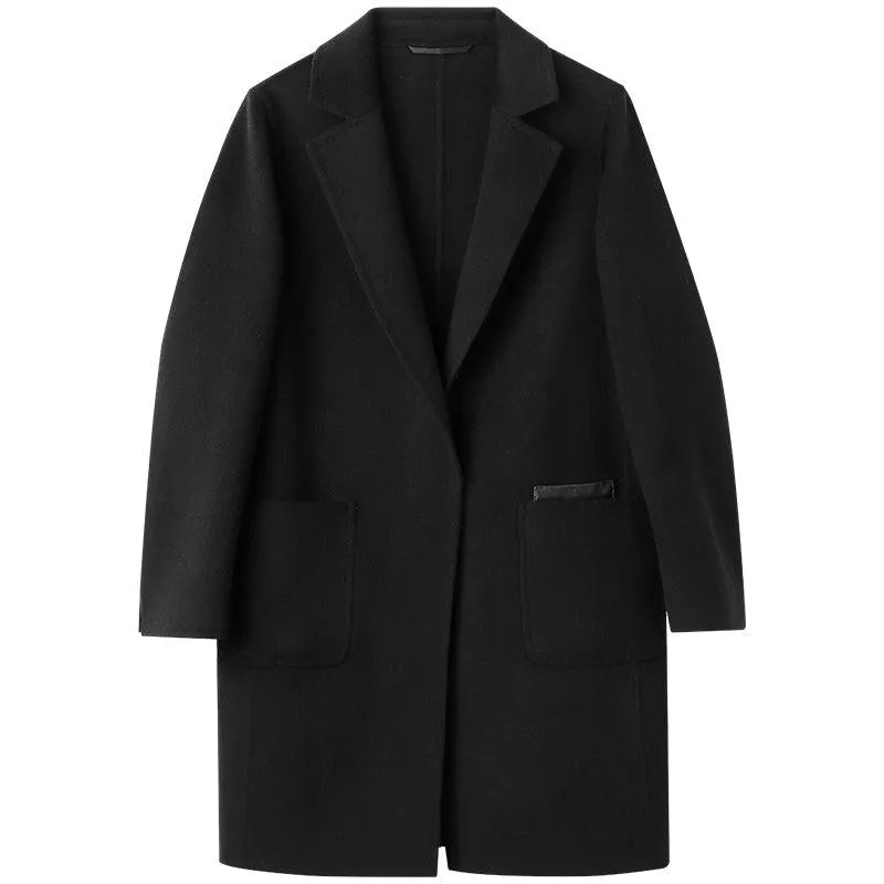 Wool And Silk-Blend Reversible Tweed Coat