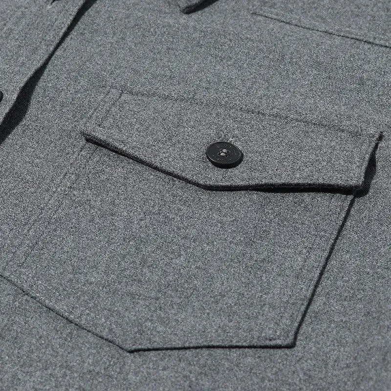 Woolen Shirt Coat